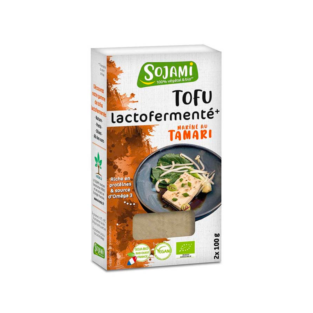 Tofu lactofermenté mariné au tamari bio