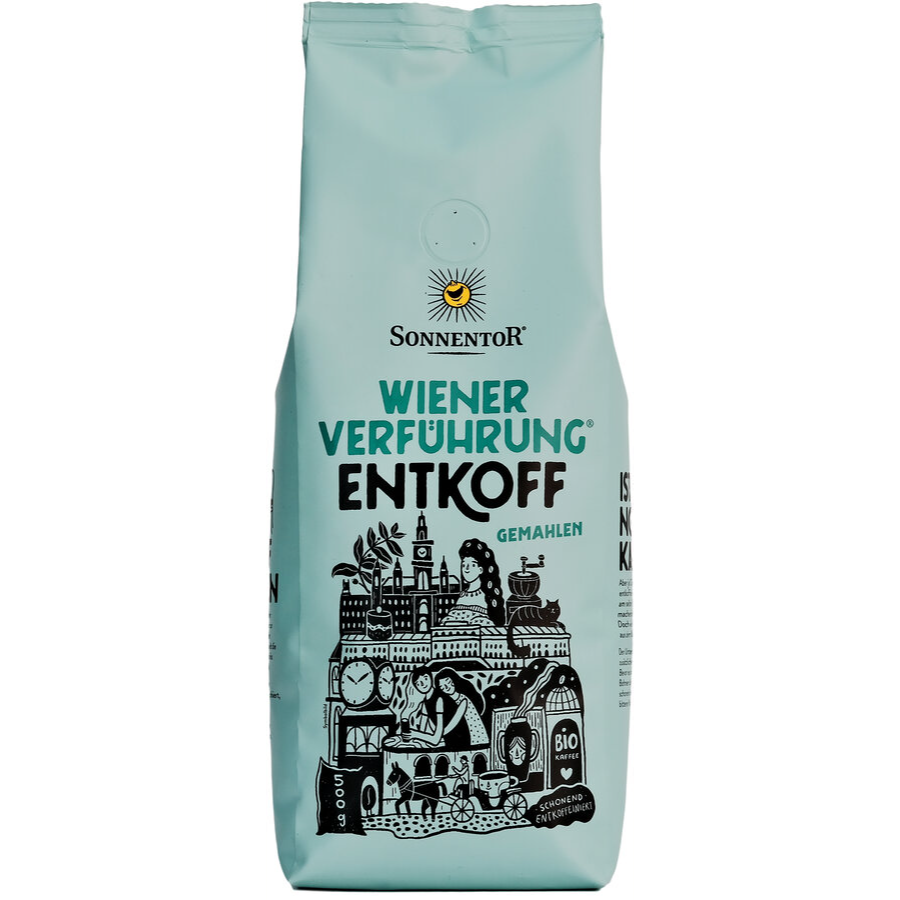 Bio Kaffee Wiener Verführung entkoffeiniert, gemahlen