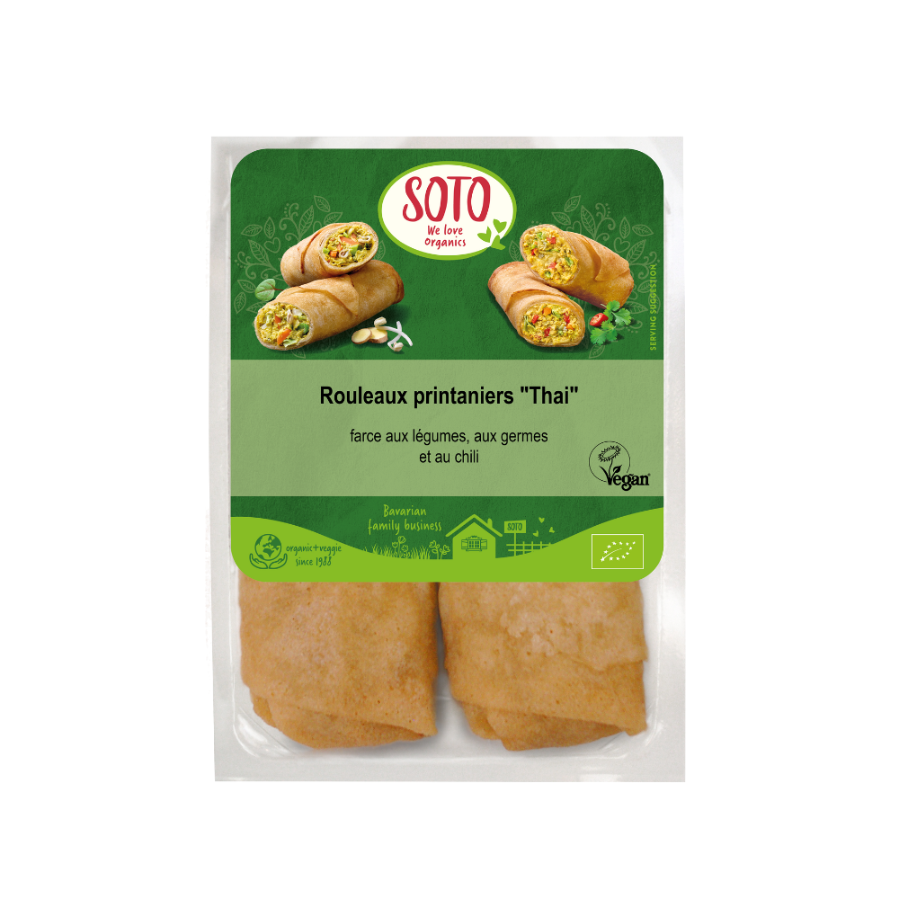 Rouleaux printaniers thaï bio x2