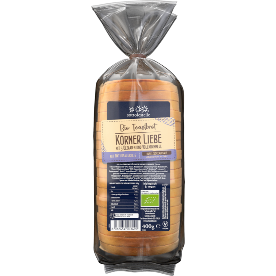 Bio Toastbrot Körnerliebe