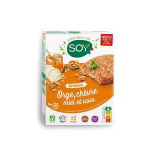 Galettes grinioc orge chèvre miel et noix bio