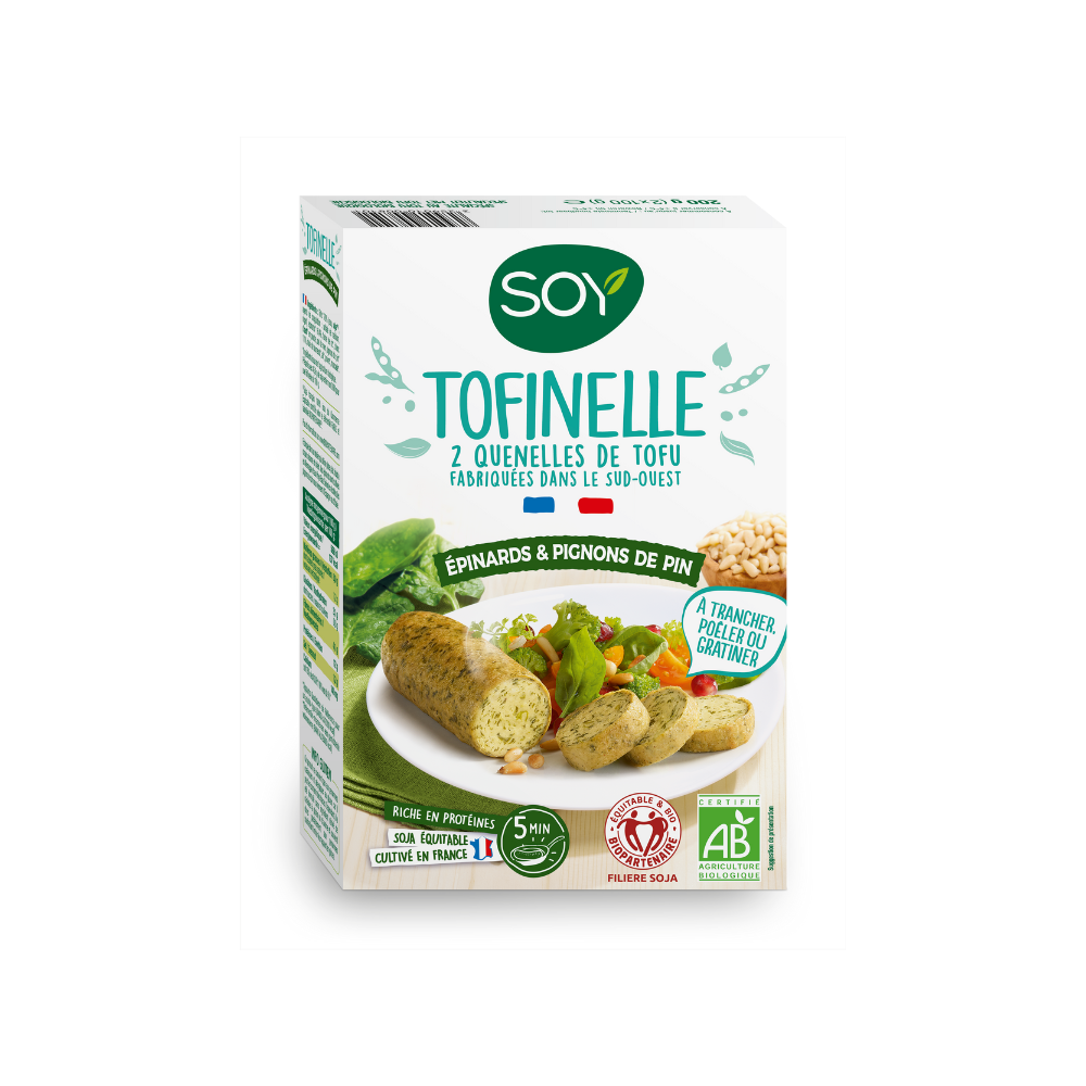 Tofinelles epinards et pignons bio