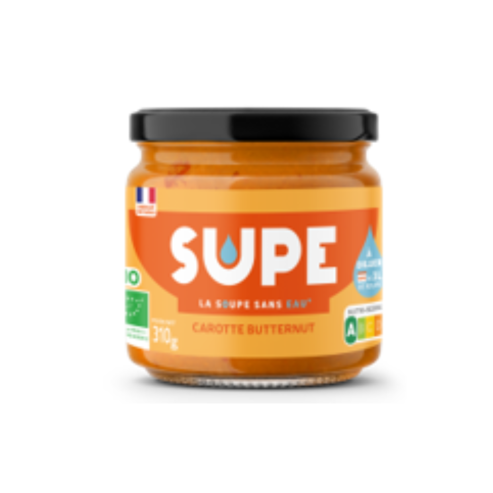 Soupe à diluer à la carotte et au butternut bio