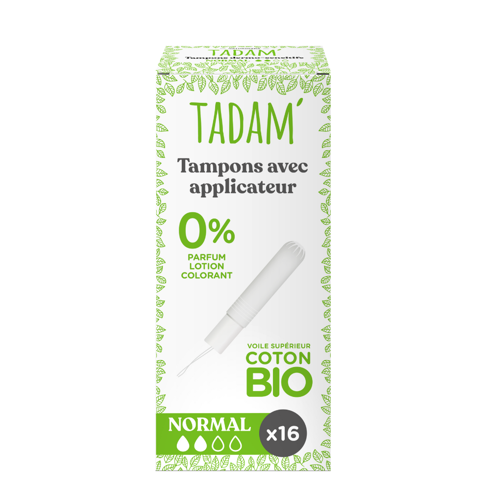 Tampons Dermo-Sensitifs Bio avec Applicateur Normal x 16