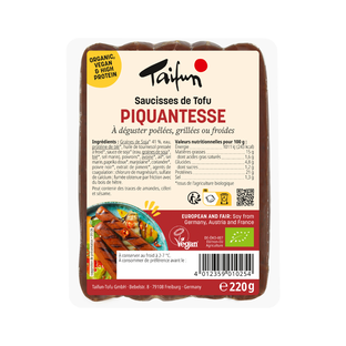 Saucisses de tofu piquantesse bio