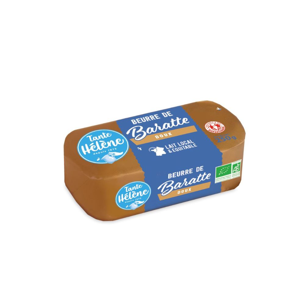 Beurre de baratte doux bio et equitable