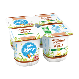 Yaourts bifidus à la vanille bio et équitables x4