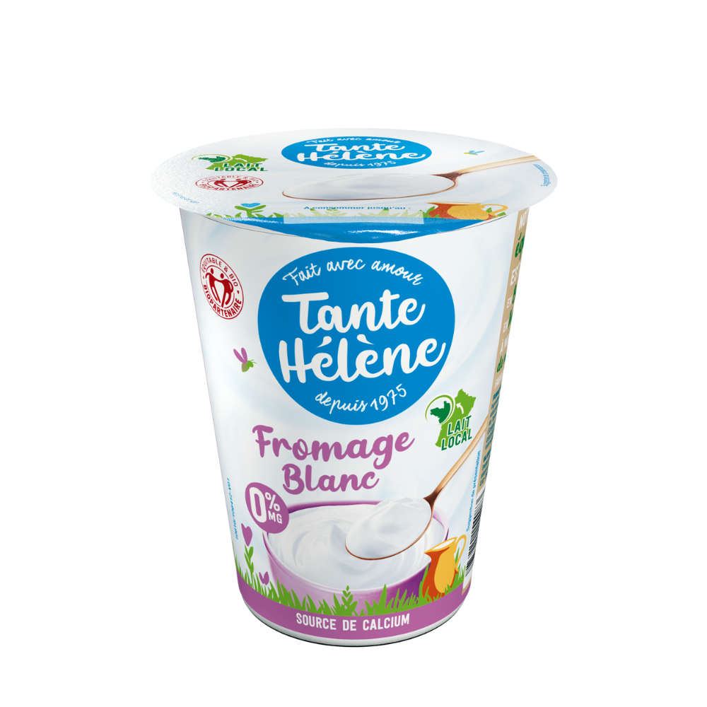 Fromage blanc nature 0% bio et équitable