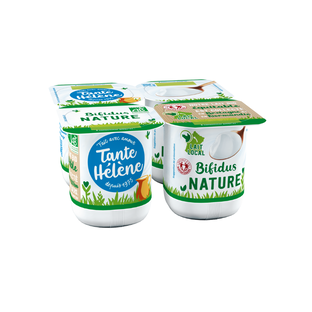 Yaourt bifidus nature bio et équitable x4