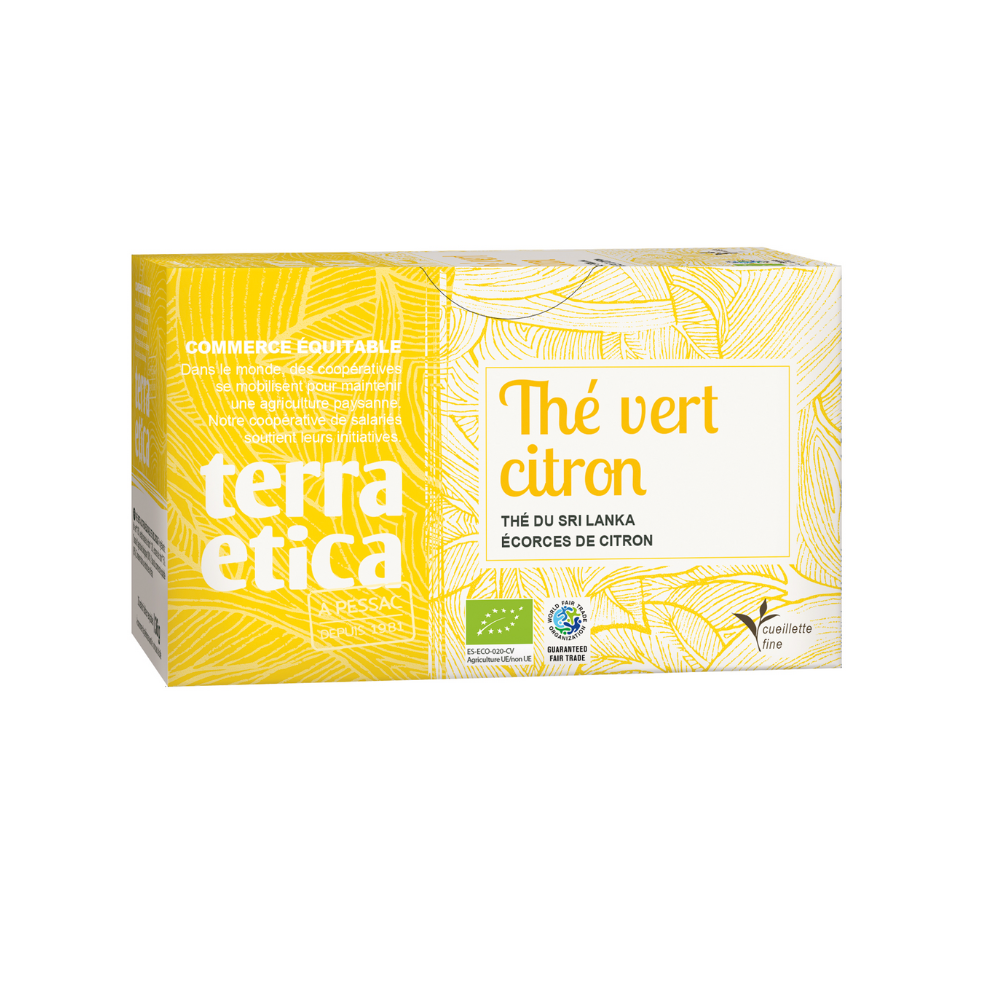 Thé vert citron bio x 20