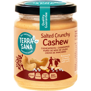 Bio Cashewmus Crunchy mit Steinsalz