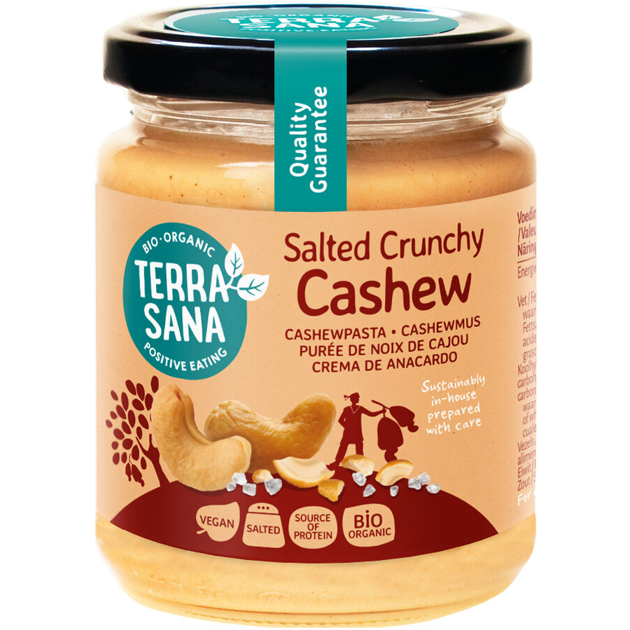 Bio Cashewmus Crunchy mit Steinsalz
