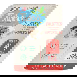 Culottes d'apprentissage T4 - (8-15kg) avec matières d'origine naturelle (cellulose) x 30