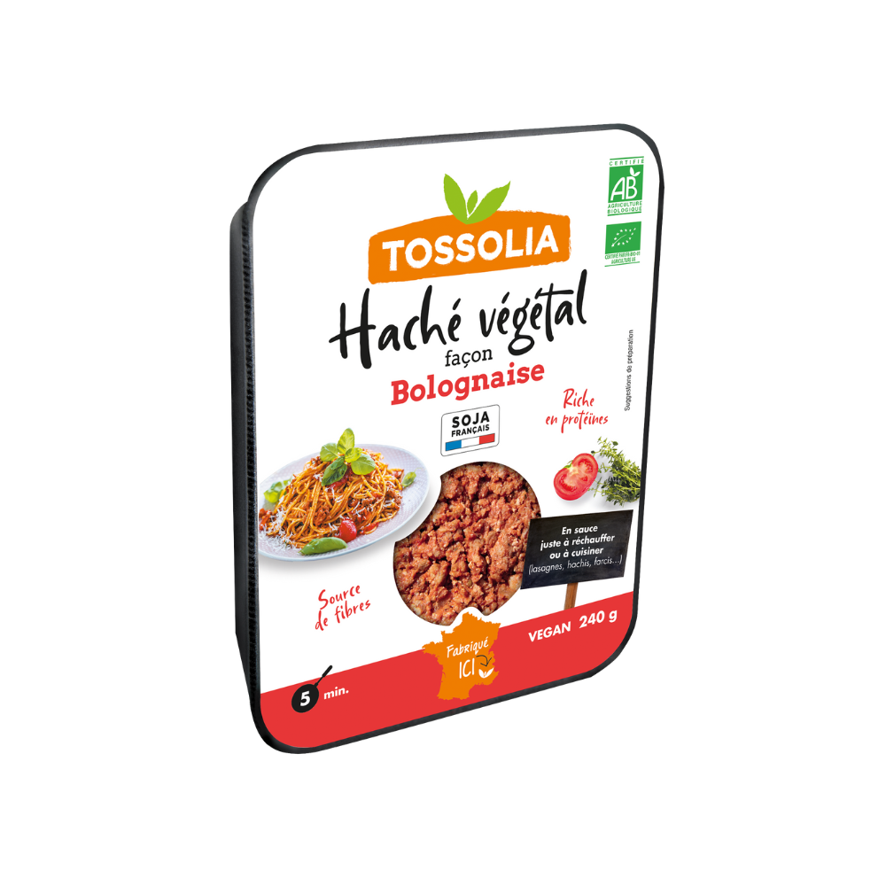 Haché végétal façon bolognaise bio