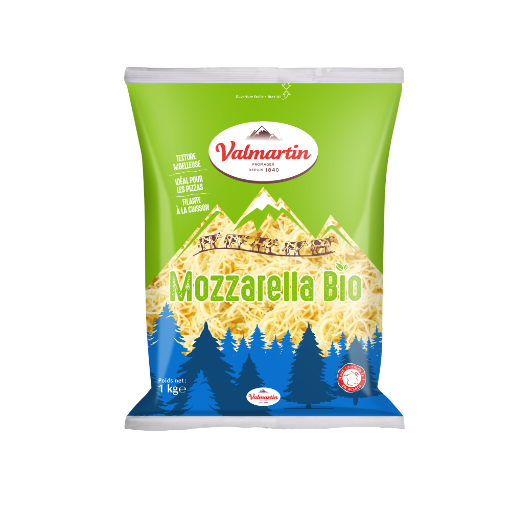 Fromage râpé mozzarella bio