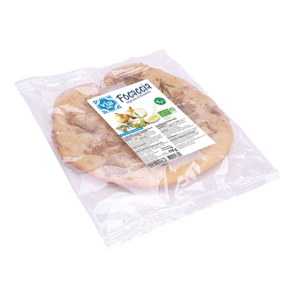 Focaccia oignons et romarin bio