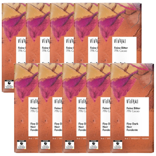 Bio Schokolade Feine Bitter 71% Kakao, vegan, Karton 10 Stk.