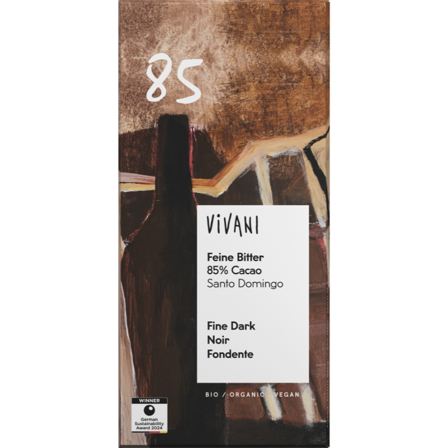 Bio Schokolade Feine Bitter 85% Kakao, vegan