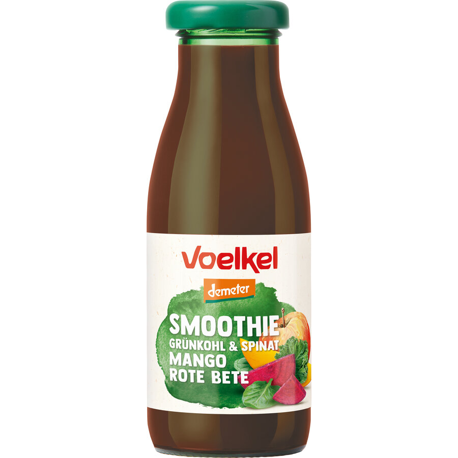 Bio Smoothie Rote Bete Grünkohl Spinat demeter
