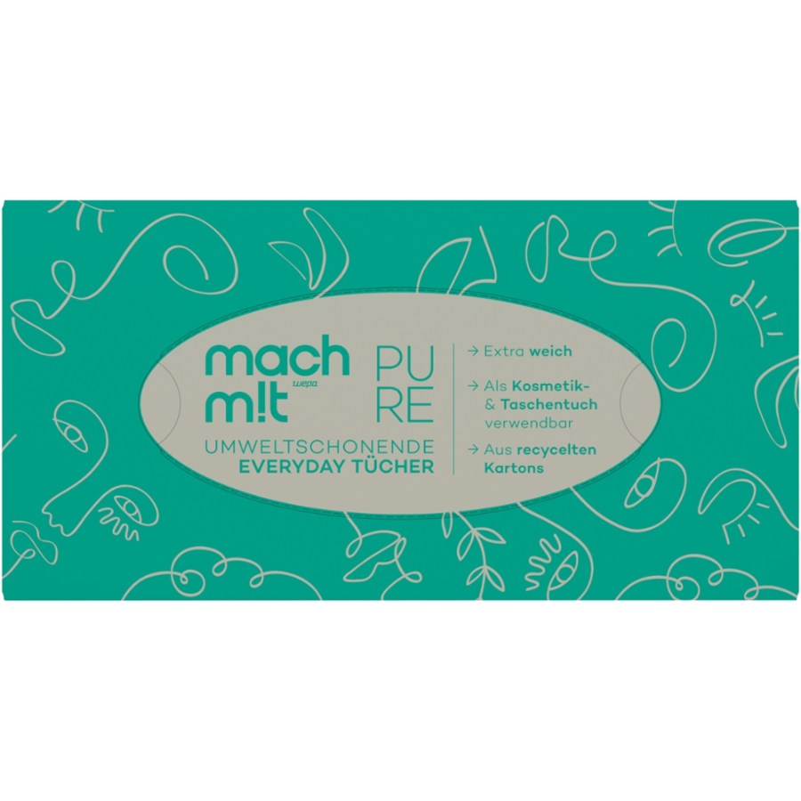 Taschentücher Box, 4-lagig