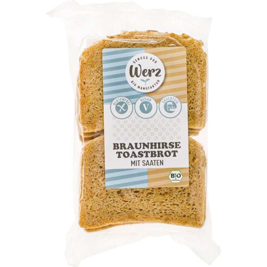 Bio Toastbrot Braunhirse mit Saaten