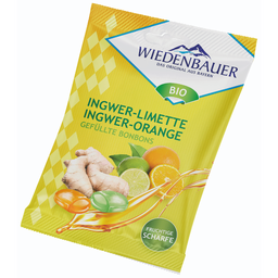 Bio Gefüllte Bonbons Limette & Orange mit Ingwer