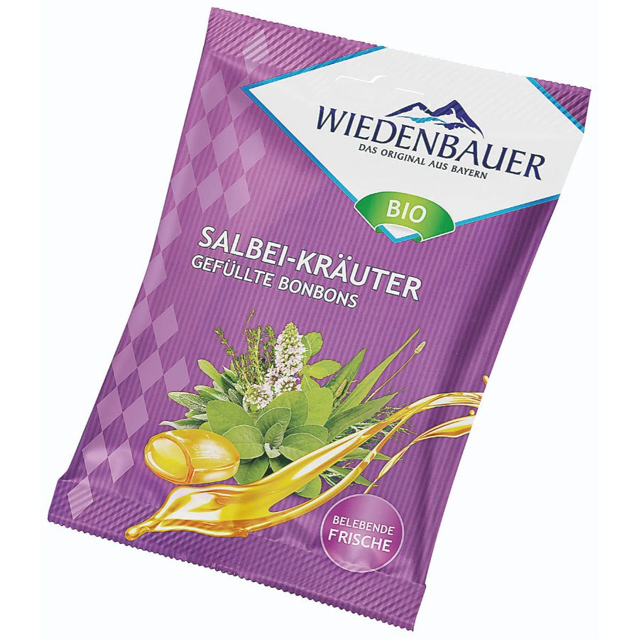 Bio Gefüllte Bonbons Salbei-Kräuter