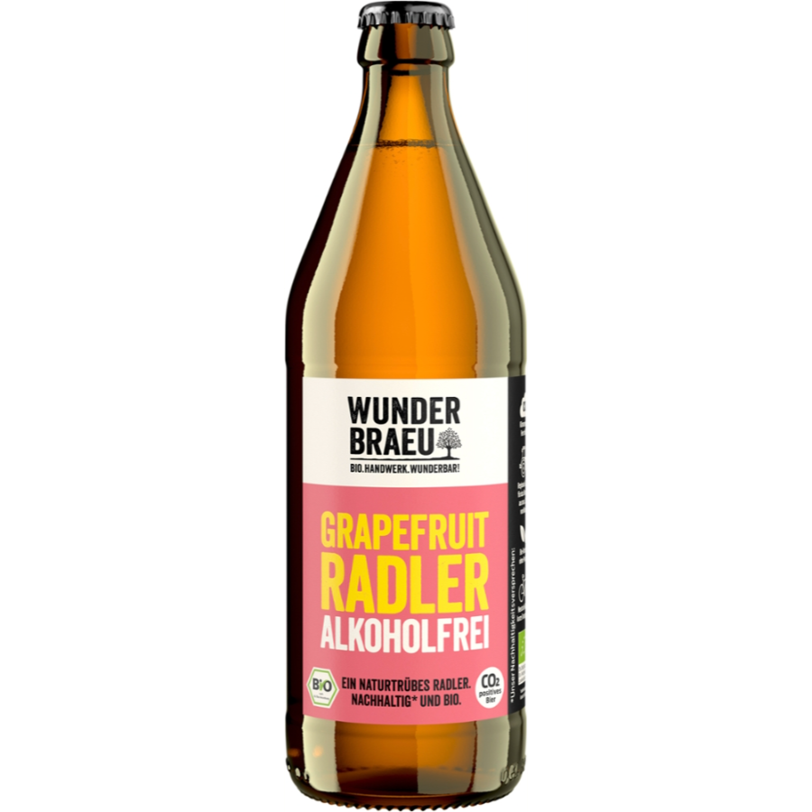 Bio Wunderbraeu Grapefruit-Radler alkoholfrei
