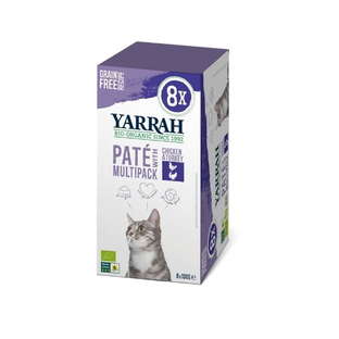 Pâtées pour Chat au Poulet et à la Dinde Bio - 8x100g