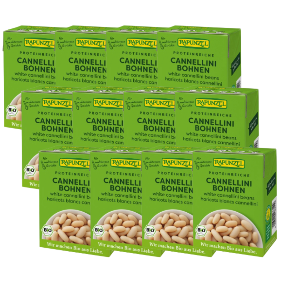 Bio Cannellini Bohnen weiß, Karton 12 Stk.