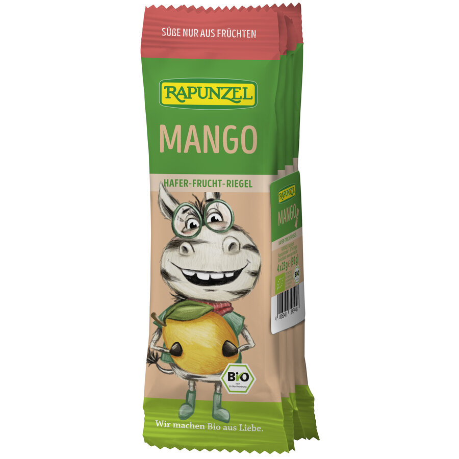 Bio Kinder Hafer-Frucht-Riegel Mango, 4 Stk.