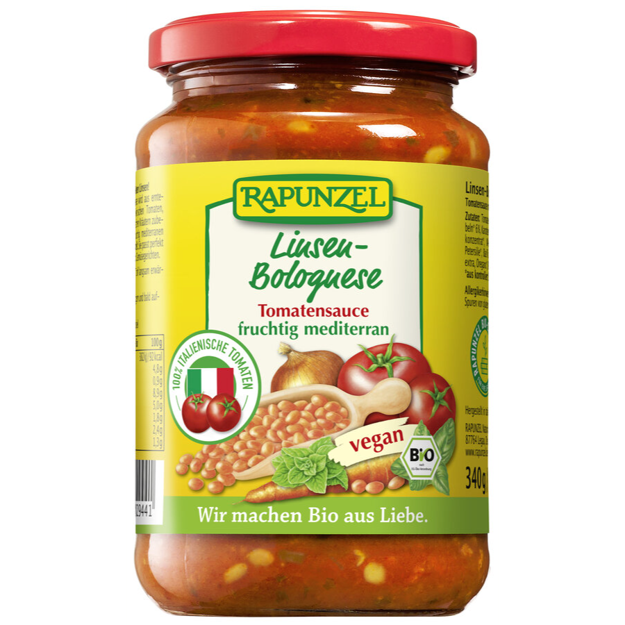 Bio Linsen Bolognese vegan