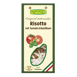 Bio Risotto mit Tomaten & Basilikum