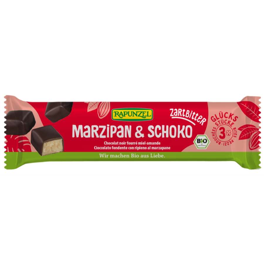 Bio Schokoriegel Zartbitter Marzipan